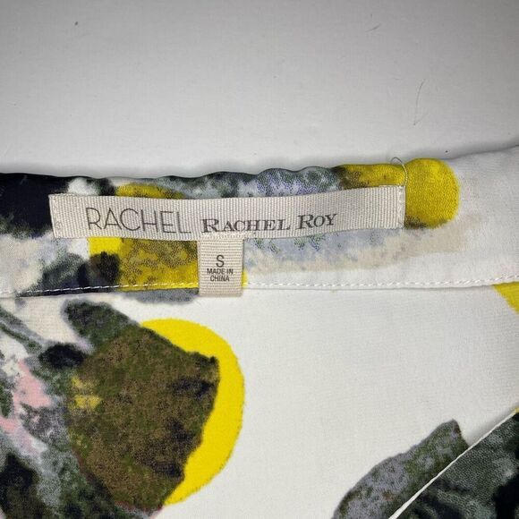 Rachel Rachel Roy Floral Short Sleeve Blouse size Small - Picture 6 of 10